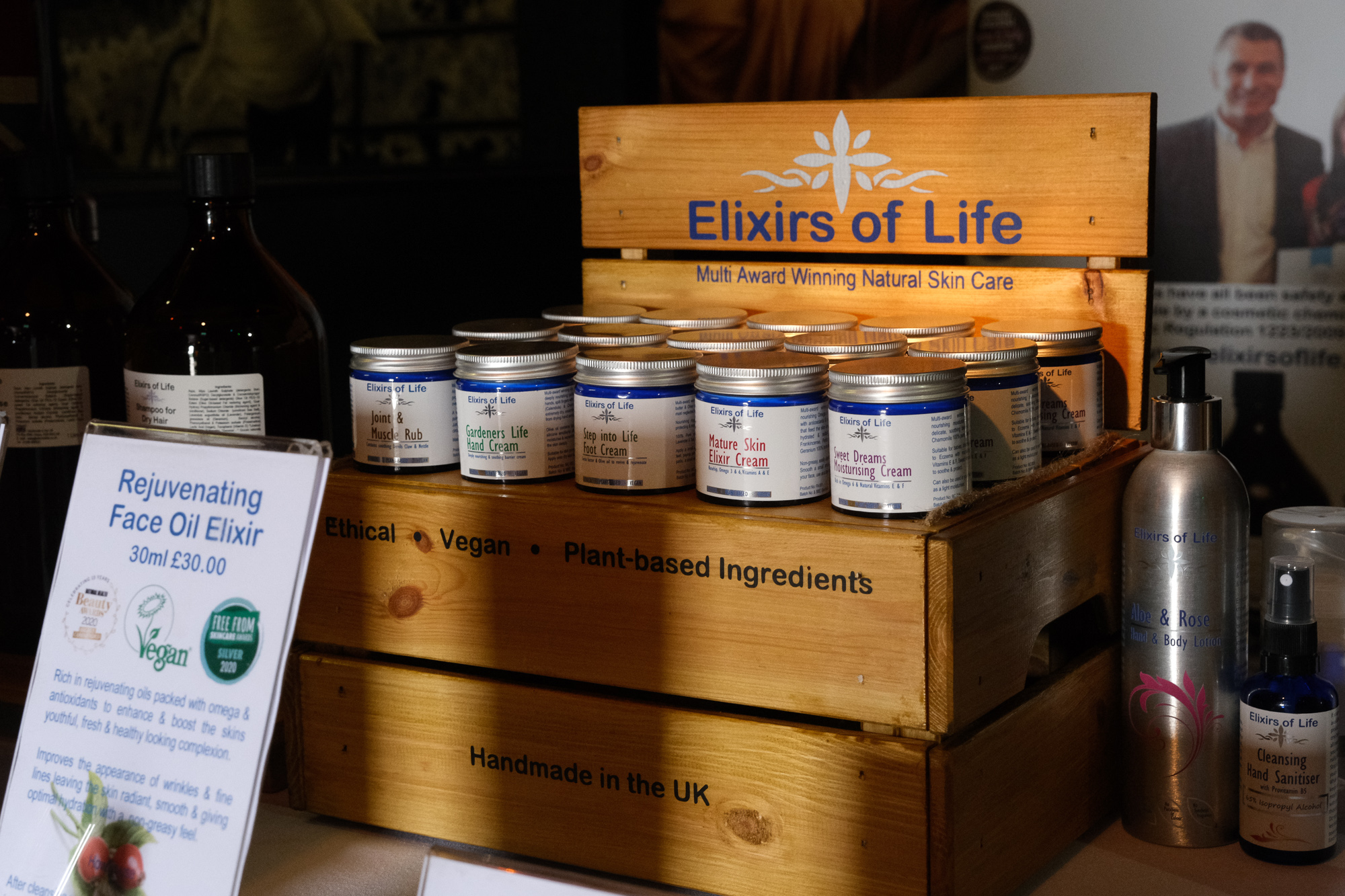 Elixirs of Life Point of Sale Stand